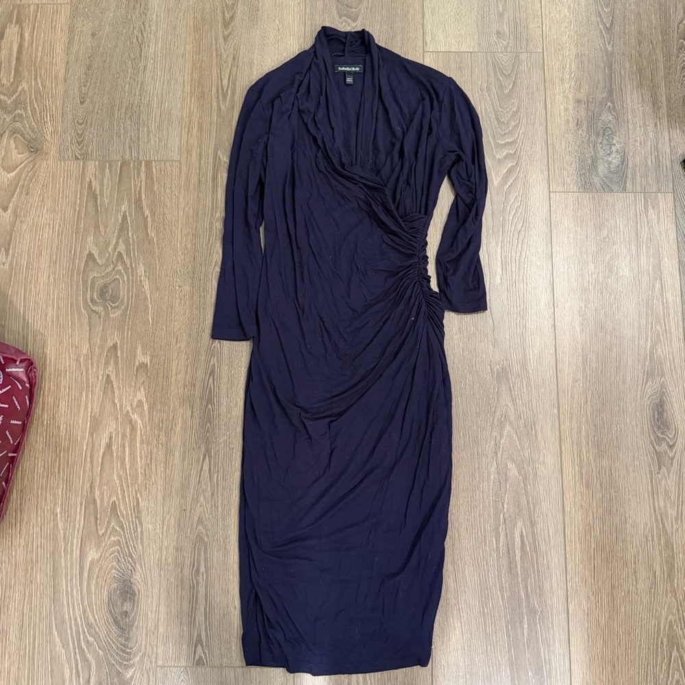 Isabella Oliver Indigo Maternity Dress 3 US 8
